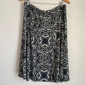 Christoper and Banks skirt kaleidoscopic abstract moth butterfly pattern XL